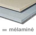 PLATEAUX MELAMINE POUR POSTE SUR MESURE EPAISSEUR 25 MM