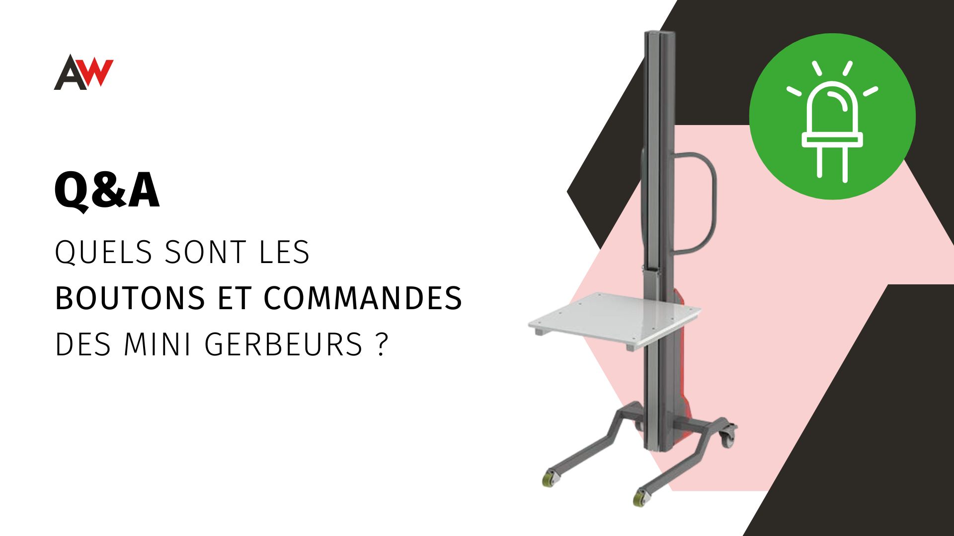 Mini gerbeurs : Boutons et commandes