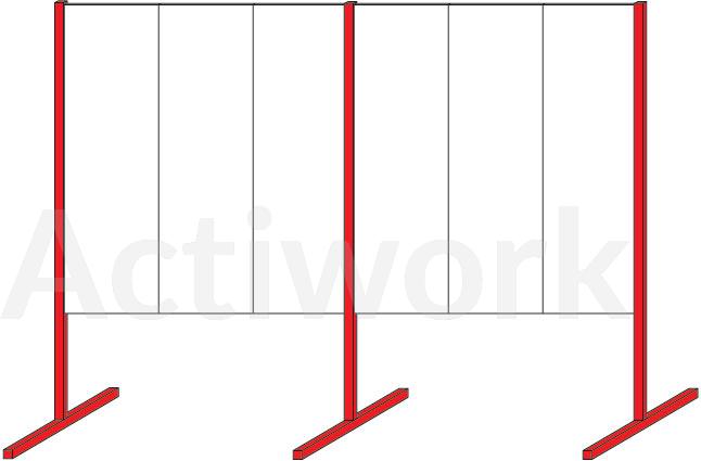 KIT CLOISON MODULAIRE DOUBLE B - LARGEUR 3000 MM