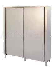 ARMOIRE HAUTE INOX PORTES COULISSANTES