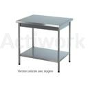 TABLE CENTRALE EN INOX