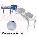 CONVOYEURS A ROULEAUX - ACIER ELEMENT COURBE 90°