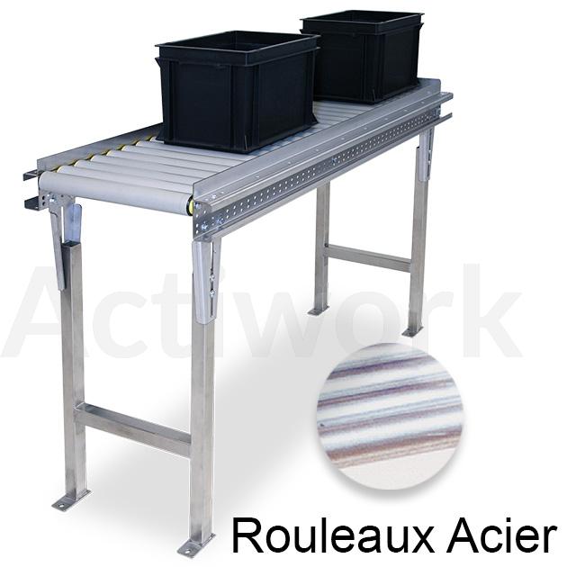 CONVOYEUR EUROSAVE ROULEAUX ACIER PAS 60 MM