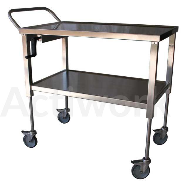 CHARIOT INOX REGLABLE EN HAUTEUR