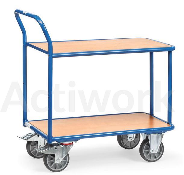 CHARIOTS DE MAGASIN 2 NIVEAUX 400 KG