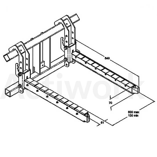 OPTION FOURCHE REGLABLE POUR MINI GERBEUR SEMI-ELECTRIQUE EUROSAVE