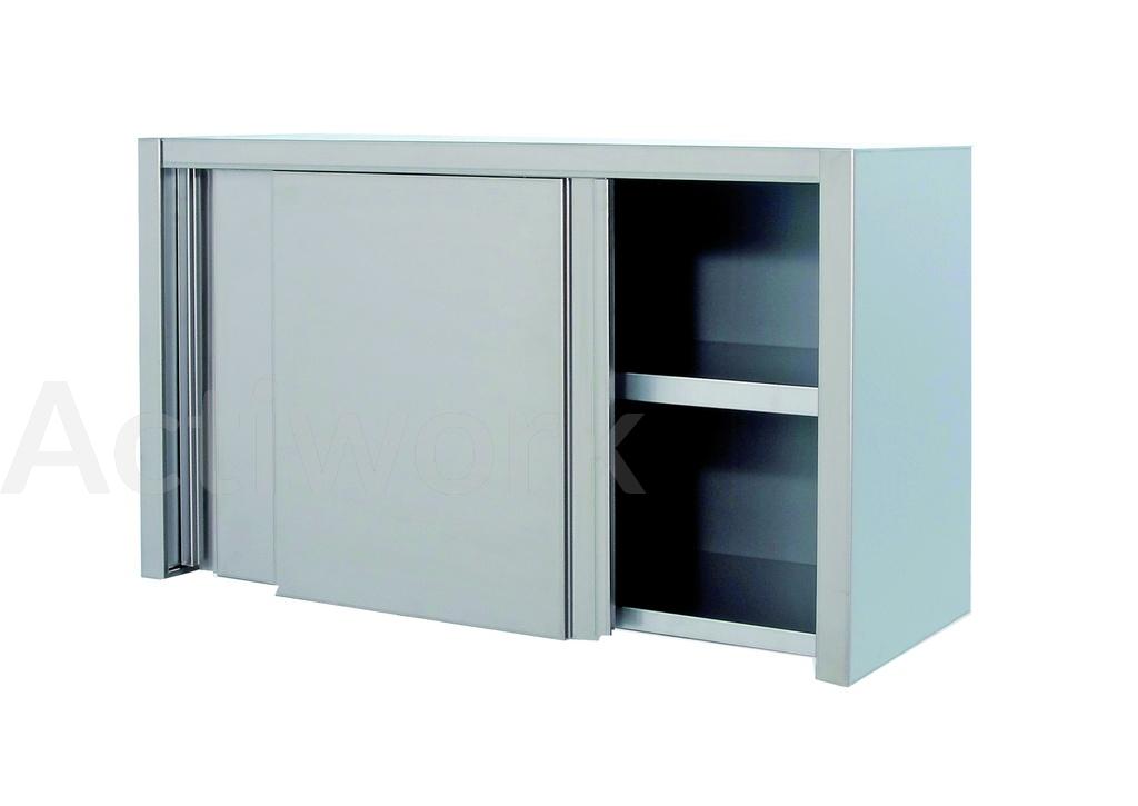 ARMOIRE INOX MURALE PORTES COULISSANTES  : 1000 X 400 X 650 MM