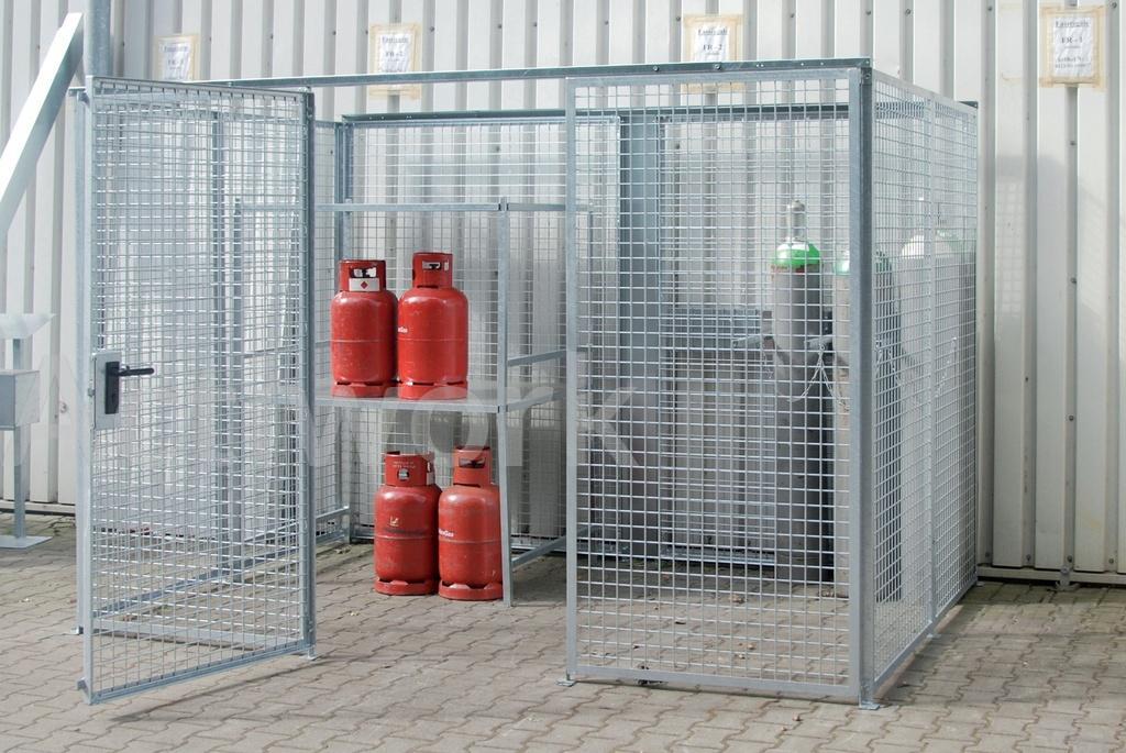 BOX SANS TOIT POUR 18 BOUTEILLES DE GAZ