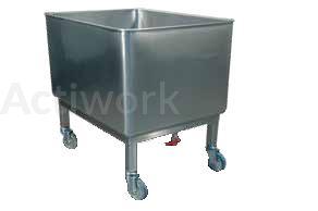 PLONGE INOX SANS EGOUTTOIR - L 700 MM