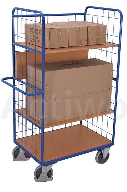 🚚CHARIOT A PLATEAUX RABATTABLES CHARGE 500 KG 1000 X 700 X 1800 MM