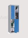 [CR04J007-B] VESTIAIRE SPORT 2 COLONNES 4 CASES