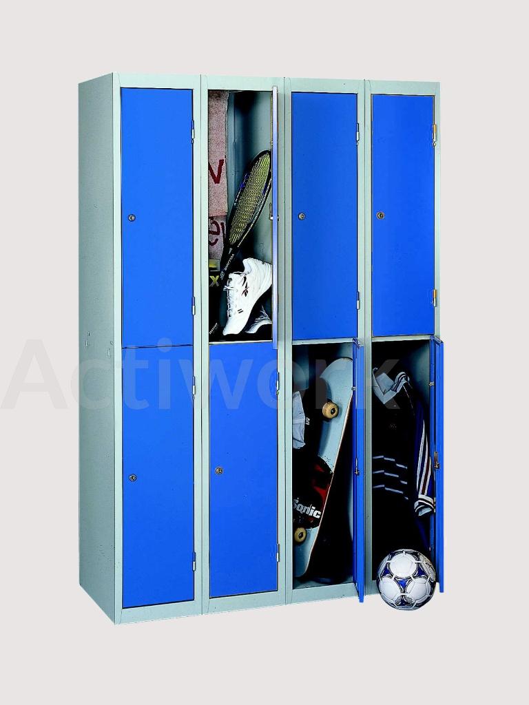 VESTIAIRE SPORT 4 COLONNES 8 CASES