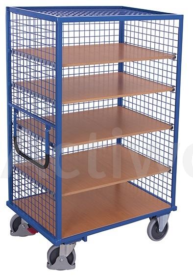 🚚CHARIOT FERME EN TREILLIS METALIQUE 500 KG 1045 X 685 MM