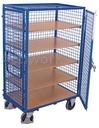 [CL51A007-QA] CHARIOT FERME EN TREILLIS METALIQUE 500 KG 1045 X 660 MM AVEC PORTE