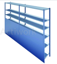 RAYONNAGE EVOLUTIF - FOND TOLE 800 X 990 MM