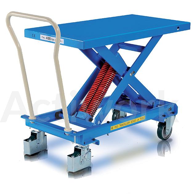 TABLE ELEVATRICE MOBILE A NIVEAU CONSTANT 220 A 600 KG