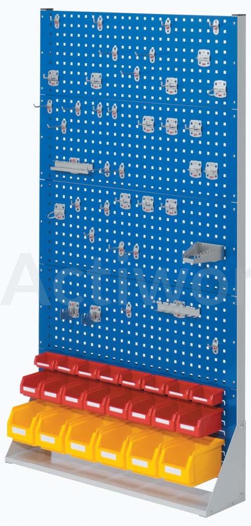 RACKS SYSTEME COMBINE SIMPLE FACE 3 PANNEAUX PERFORES + 2 CRANTES H 1793 MM