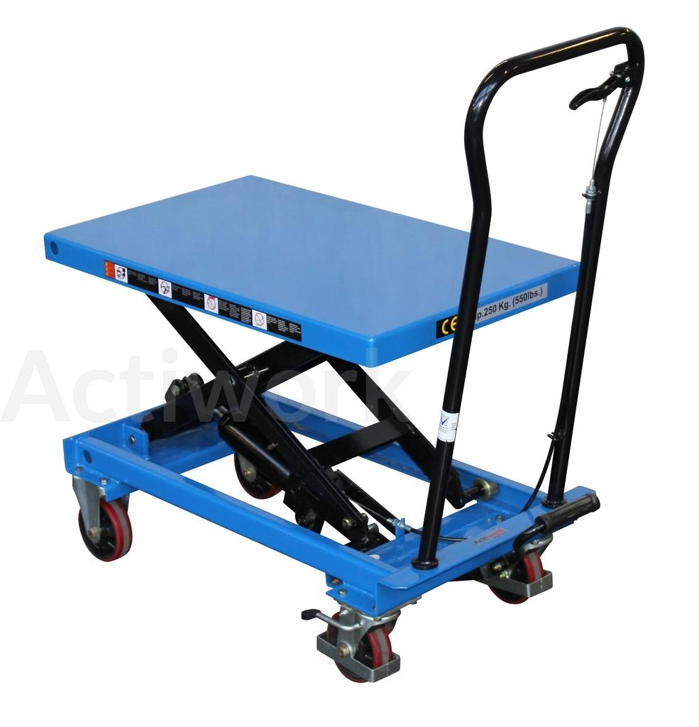 TABLE ELEVATRICE MANUELLE MOBILE 250 KG