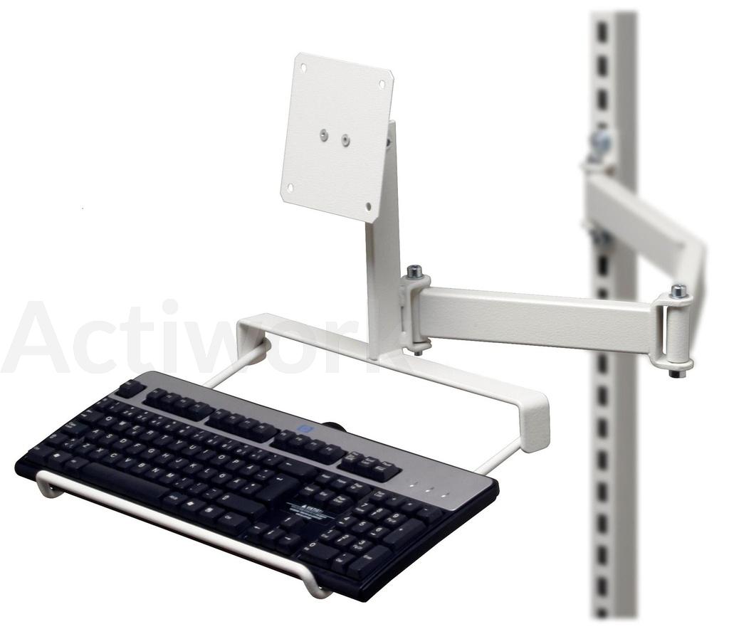 SUPPORT ECRAN LCD ET CLAVIER FIXE SUR BRAS INCLUS