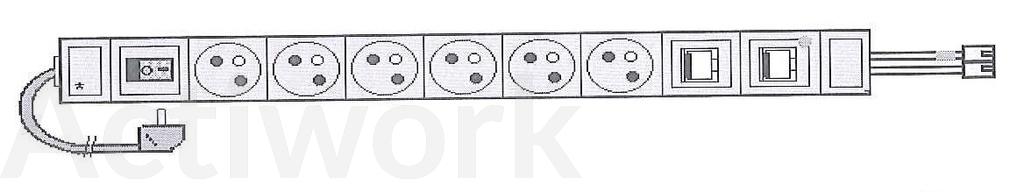 RAMPE ELECTRIQUE VERTICALE AVEC RJ45