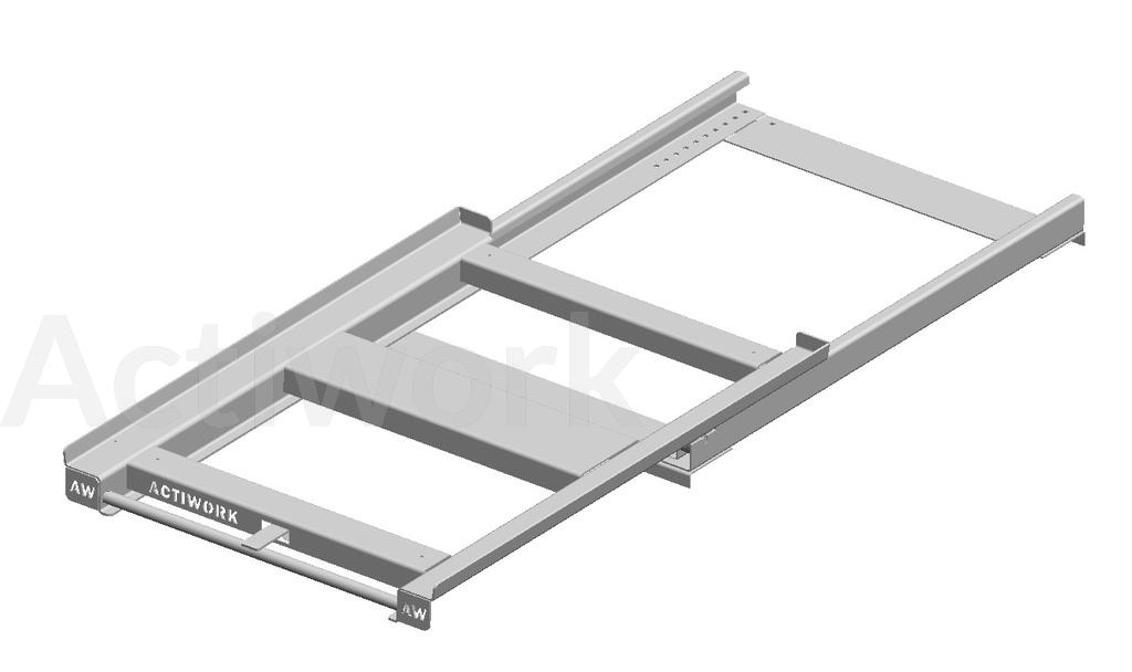 TIROIR A PALETTES POUR LISSES 800 KG - DOUBLE SENS D'OUVERTURE 70% - 800xP1200MM