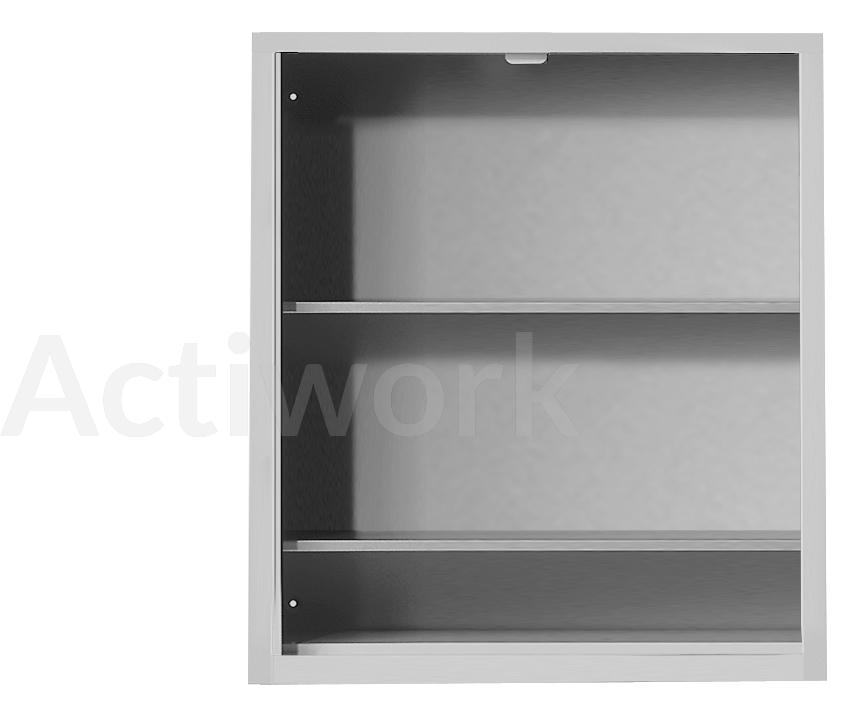 ARMOIRE MURALE A BACS SANS PORTES - 2 TABLETTES