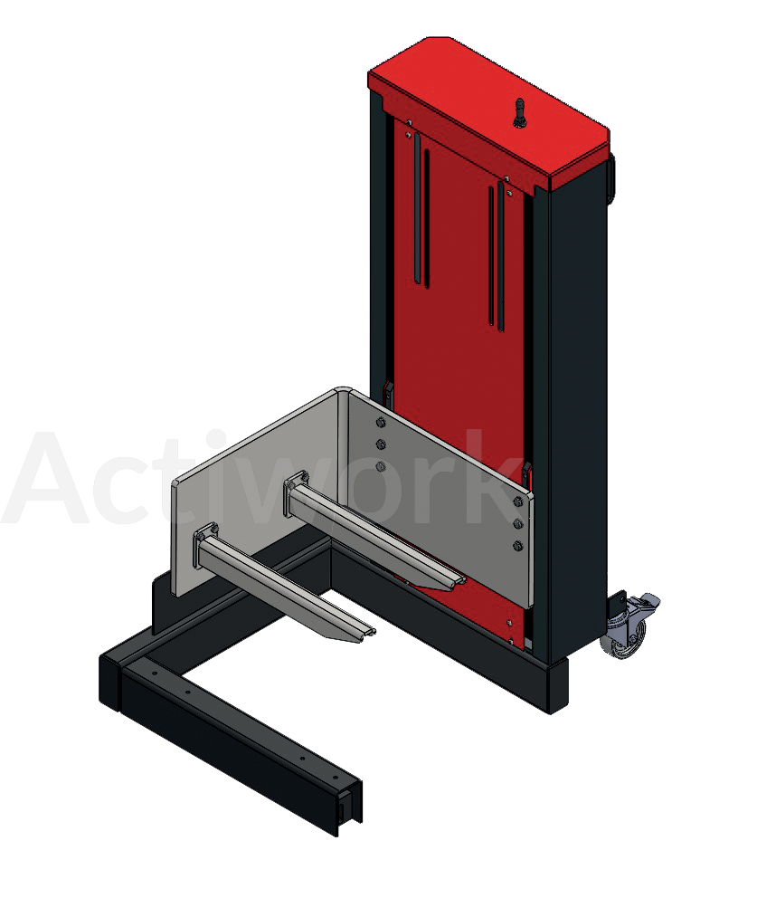 EMP200 Empileur pneumatique 200kg - version mobile - latéral droit