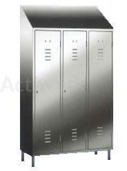 VESTIAIRE INOX INDUSTRIE SALISSANTE - 3 CASES - 2160 X 1200 X 500 MM