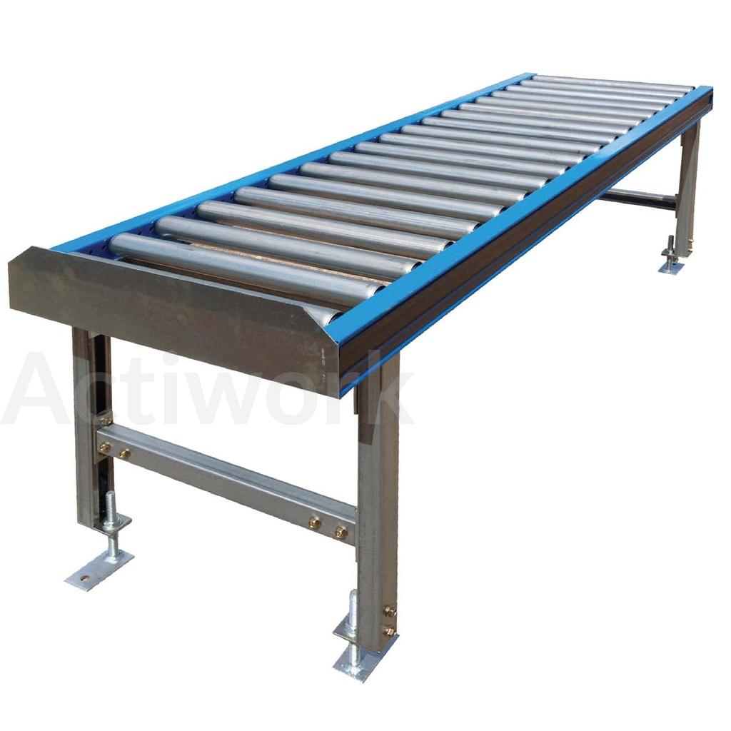 CONVOYEUR GRAVITAIRE A  ROULEAUX ACIER PAS DE 75 - 1000 X 600 MM