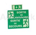 [CS71D005-B] PANNEAUX D'EVACUATION - 200 X 200 MM - ADHESIF