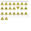 [CS71D002-A] TRIANGLE D'AVERTISSEMENT DANGER -100 - RIGIDE