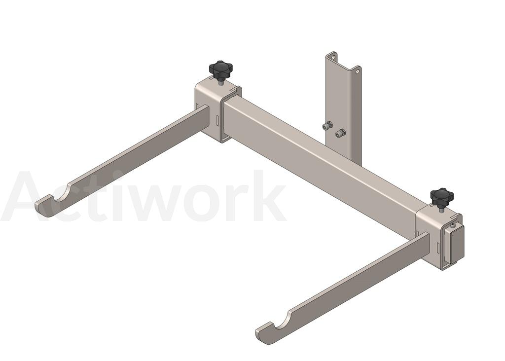 FOURCHES INOX REGLABLE POUR BOBINES SUR AXE POUR ACTILIFT PLUS 80