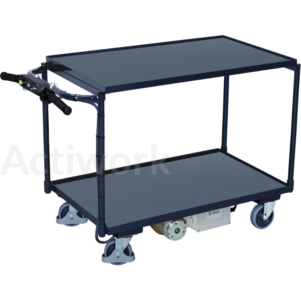 BW600 Chariot motorisé 500 kg - 2 plateaux bois 1000 x 600