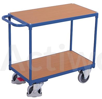 🚚CHARIOTS 2 PLATEAUX BOIS 850 X 500 MM