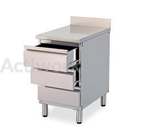 BLOC TIROIRS INOX :