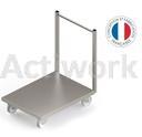 CHARIOT DE MANUTENTION 1200 X 600 MM INOX