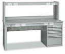 [CM03G001-G] ETABLI AVEC CAISSON ET REHAUSSE POUR ELECTRONICIEN L 1500 MM