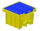 [CE81A001-G] BAC DE RETENTION POLYETHYLENE 1 CONTAINER AVEC SUPPORT SOUTTIRAGE