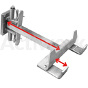 [CL51E400CONF-B8] ACCESSOIRE TM15 : Crochet modulaire inox (Bras longueur sp + U profondeur sp)