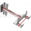 [CL51E400CONF-B9] ACCESSOIRE TM15 : Crochet modulaire inox (Bras longueur sp + U largeur sp)