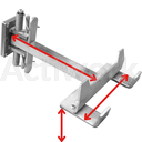 [CL51E400CONF-B12] ACCESSOIRE TM15 : Crochet modulaire inox (Bras hauteur sp + Bras longueur sp + U largeur sp)