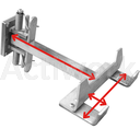 [CL51E400CONF-B14] ACCESSOIRE TM15 : Crochet modulaire inox (Bras longueur sp + U profondeur sp + U largeur sp)