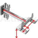 [CL51E400CONF-B15] ACCESSOIRE TM15 : Crochet modulaire inox (Bras hauteur sp + Bras longueur sp + U profondeur sp + U largeur sp)