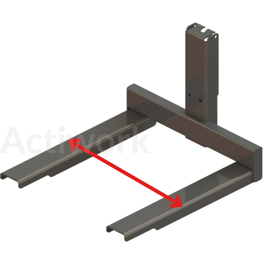 ACCESSOIRE AF80 : Fourches (Écartement sp)