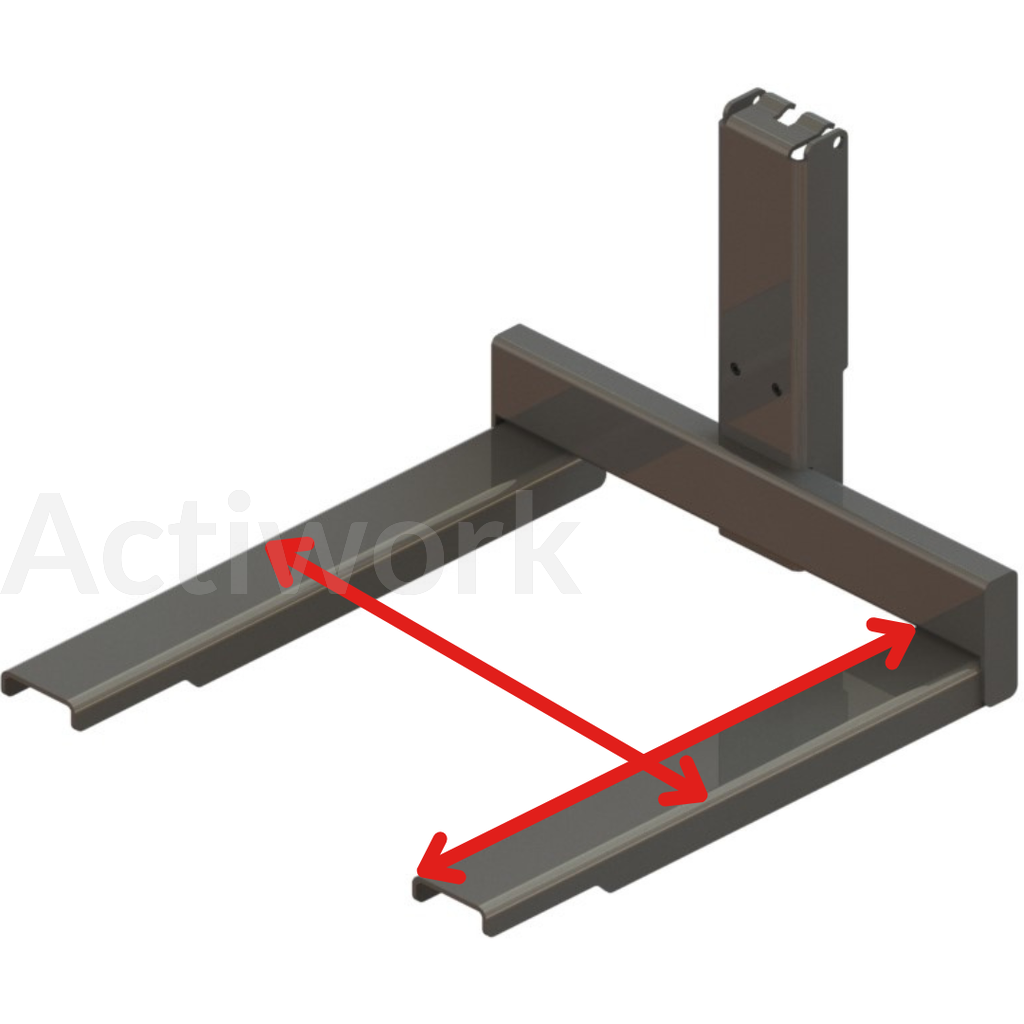 ACCESSOIRE AF80 : Fourches (Longueur sp + Écartement sp)