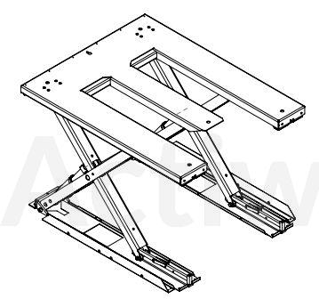 TE2000 Table élévatrice extra-plate en E 2000kg - 1400x1200 mm - course 800 mm